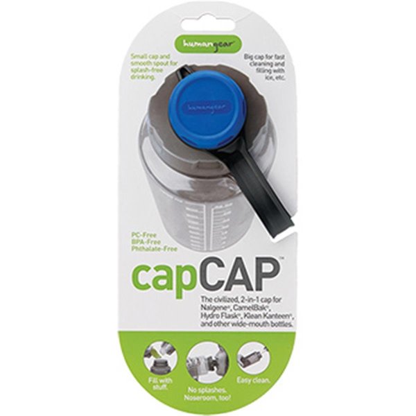 Humangear 2.0 Capcap Water BottleBlue & Gray 340471